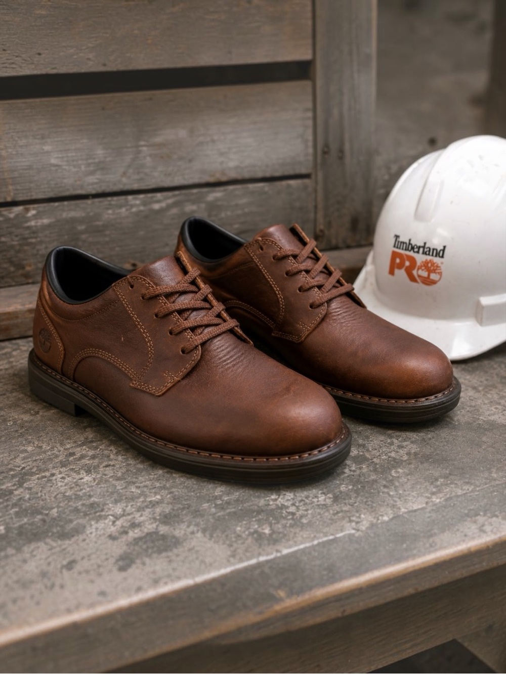 Timberland PRO SD35 Safety Shoes Brown Leather Men’s 8.5W ESD New